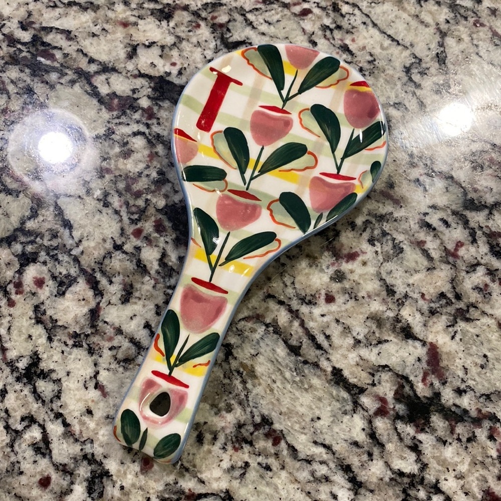 Anthropologie Tivoli T Monogram Spoon Rest - Picture 6 of 6